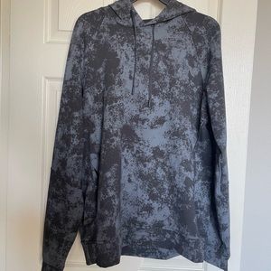 LULULEMON City Sweat Pullover Hoodie LARGE BNWOT Black/Grey